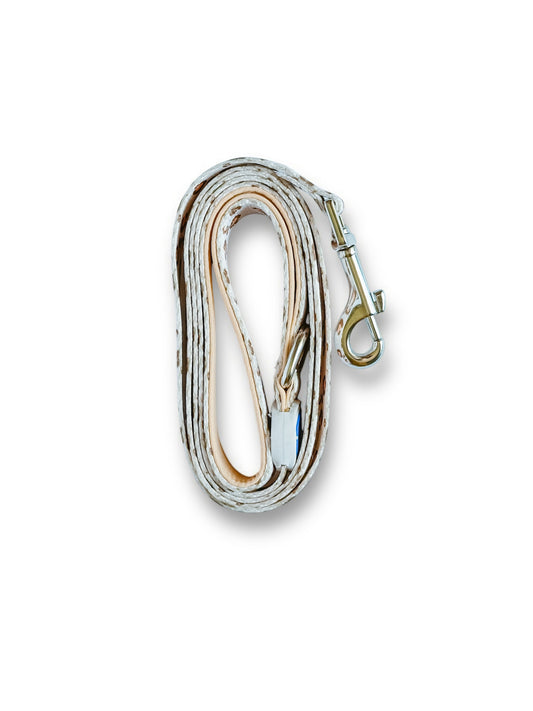 Folded leopard print leash – stylish and durable for everyday walks
